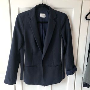 Club Monaco Side Zipper Blazer - Navy - 4